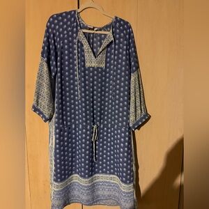 GAP Blue and White Floral Dress